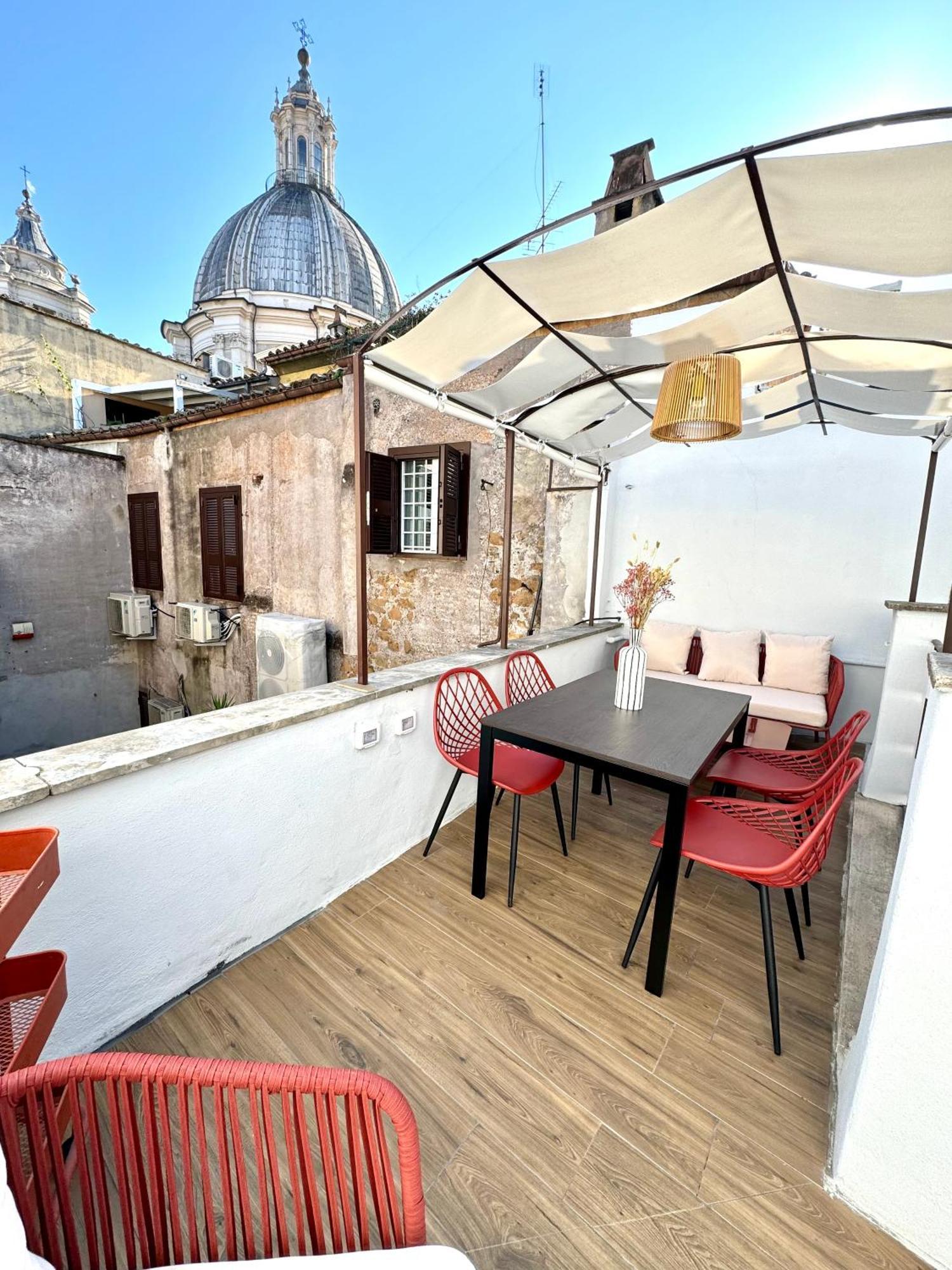 Ferienwohnung Navona Penthouse - Attico Vista Cupola 4 Posti Rom Exterior foto